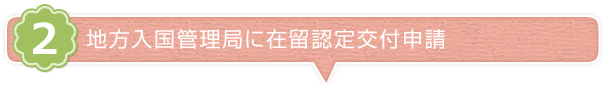 地方入国管理局に在留認定交付申請